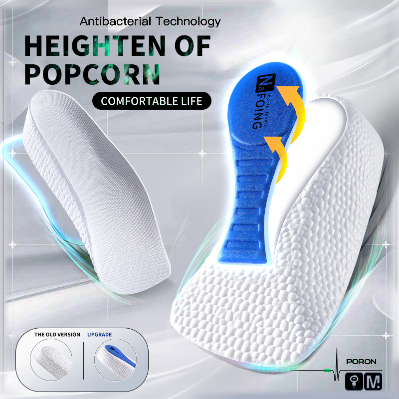 Men'S Shoes With Memory Foam - Sepatu sneaker busa memori penambah tinggi,