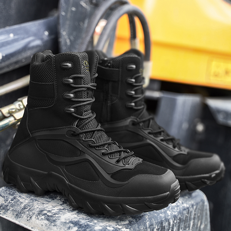 Men'S Shoes No Laces - Sepatu Pria Sepatu Bot Taktis Pasukan