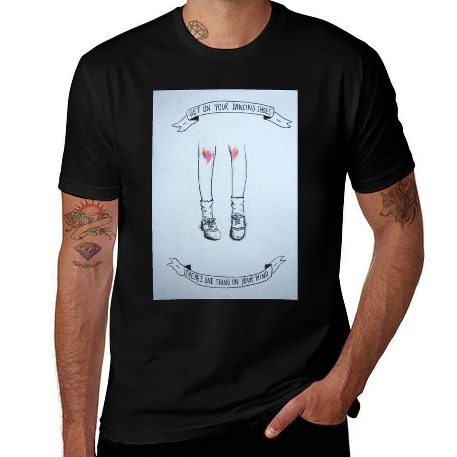 Men Shoes Illustration - Kaos Ilustrasi Sepatu Dansa Arctic Monkeys