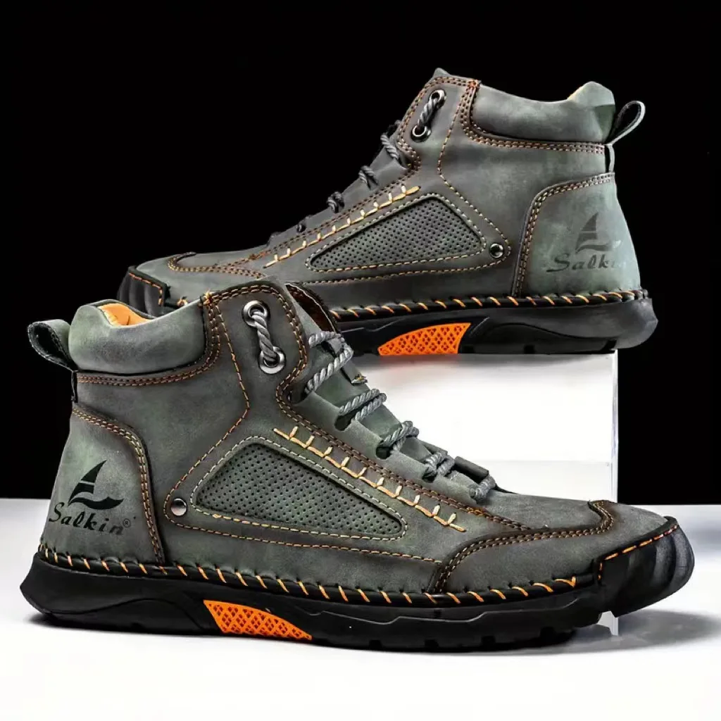 Men'S Shoes Cole Haan - Sepatu Boots Pria Jahitan Tangan Ukuran