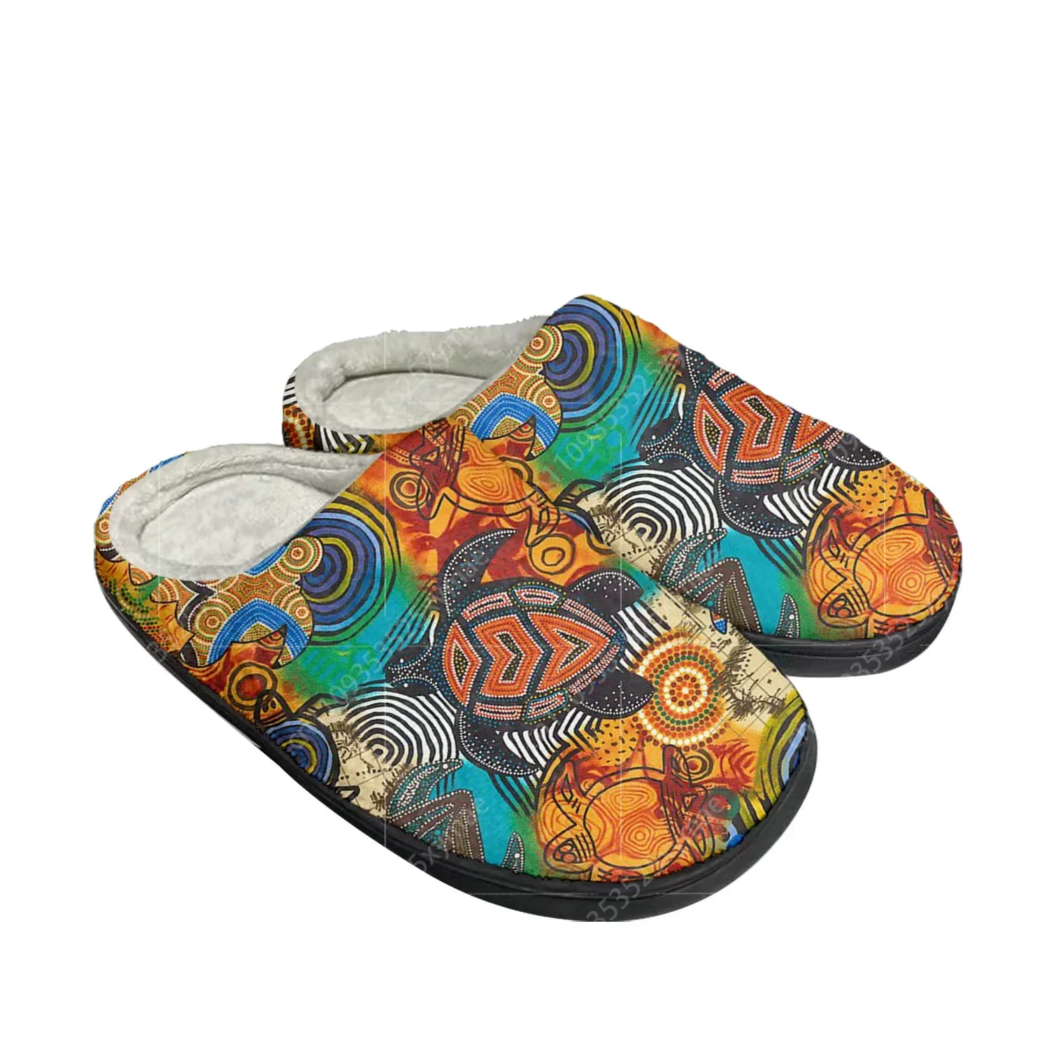 Men Shoes Designer - Sandal Rumah Katun Desain Seni Tradisional