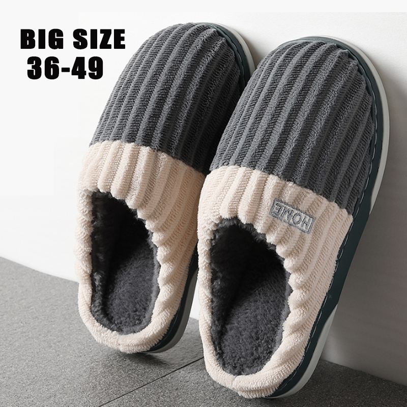 Men'S Shoes With Memory Foam - Sandal Rumah Ukuran Besar 48-49 Motif