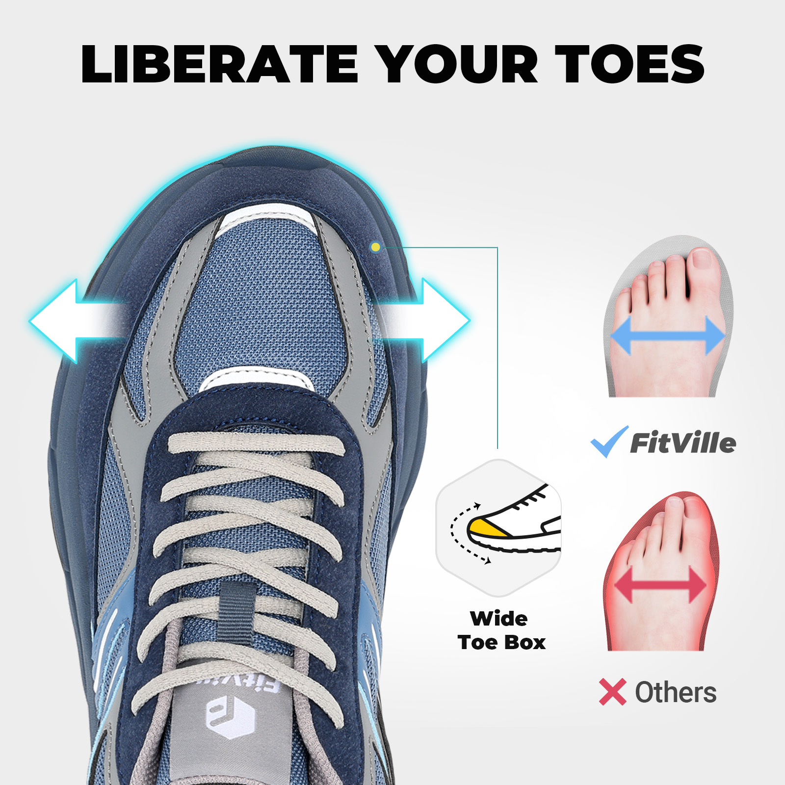 Sepatu Fittington Wide untuk P - Men'S Shoes V5 Rnr ulasan dan harga