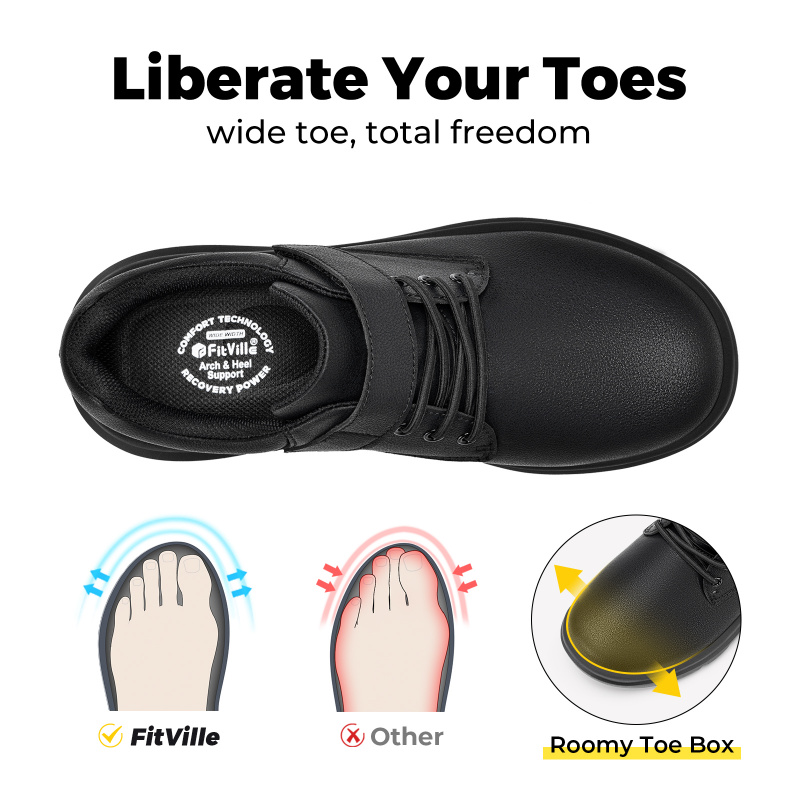 Sepatu Pria FitVille untuk Pen - Men'S Shoes V5 Rnr ulasan dan harga