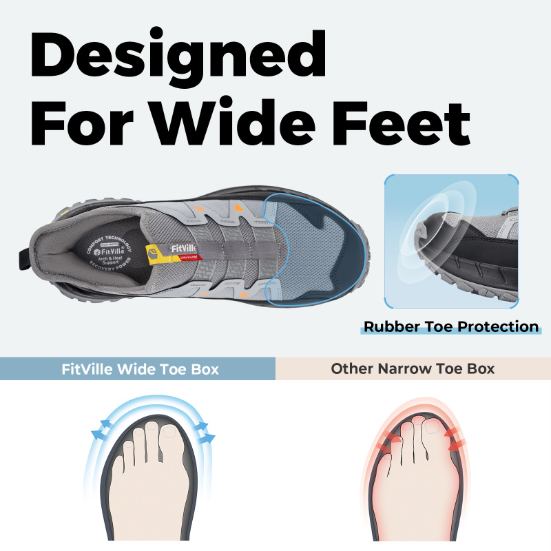 FitVille Sepatu Slip-On Ekstra - Men'S Shoes V5 Rnr ulasan dan harga