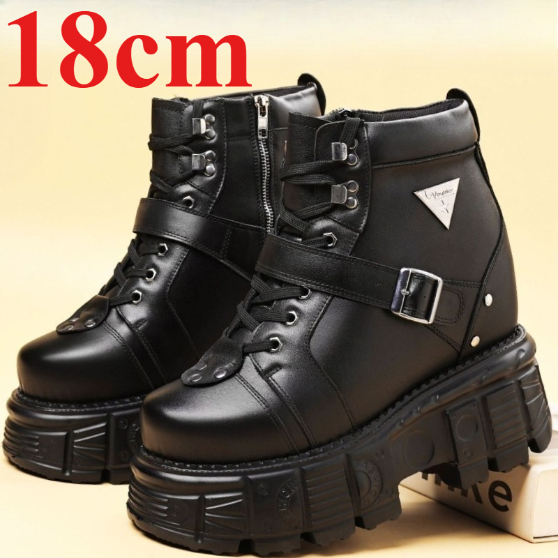 Sepatu Boots Kulit Asli untuk  - Men'S Shoes No Laces ulasan dan harga