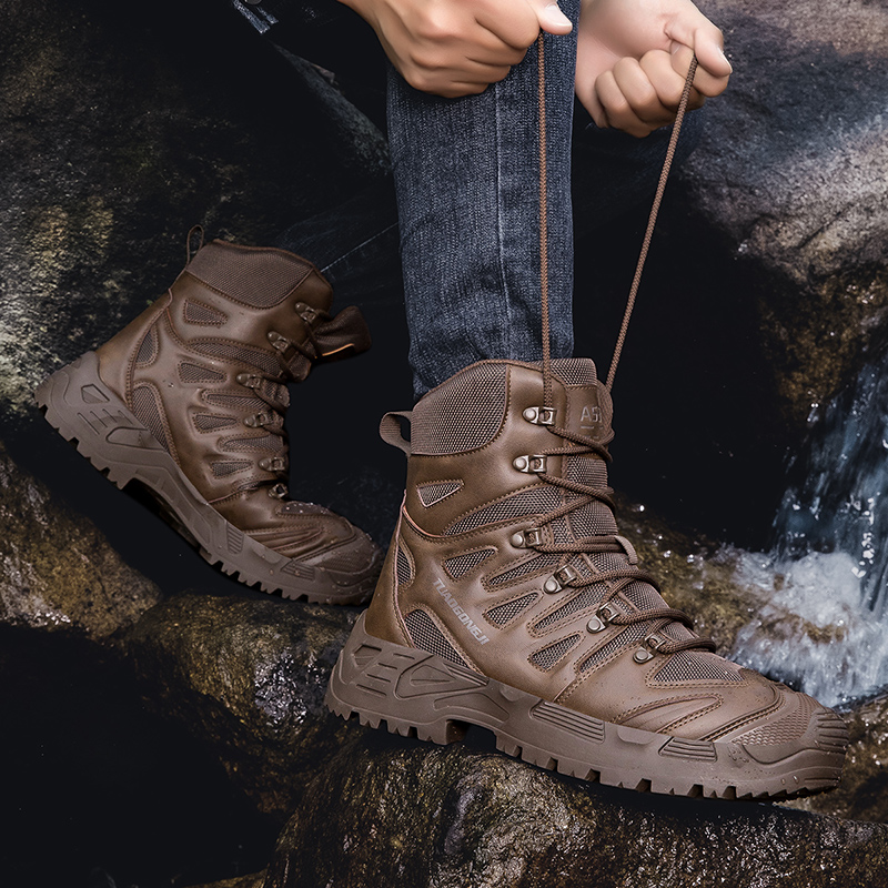 Sepatu Bot Taktis Hiking Luar  - Men'S Shoes No Laces ulasan dan harga
