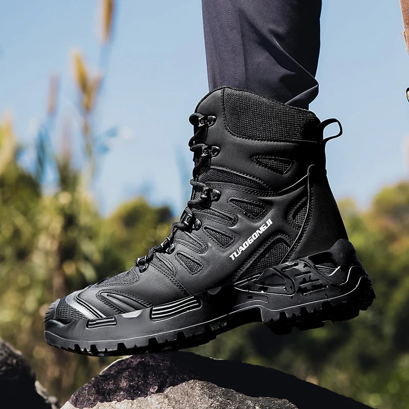 Sepatu Bot Taktis Hiking Luar  - Men'S Shoes No Laces ulasan dan harga